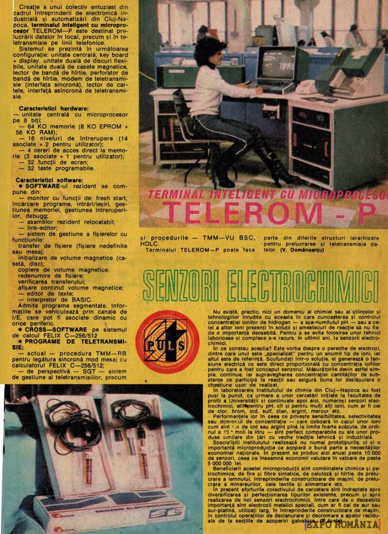 Terminal inteligent Telerom-P și senzori electrochimici