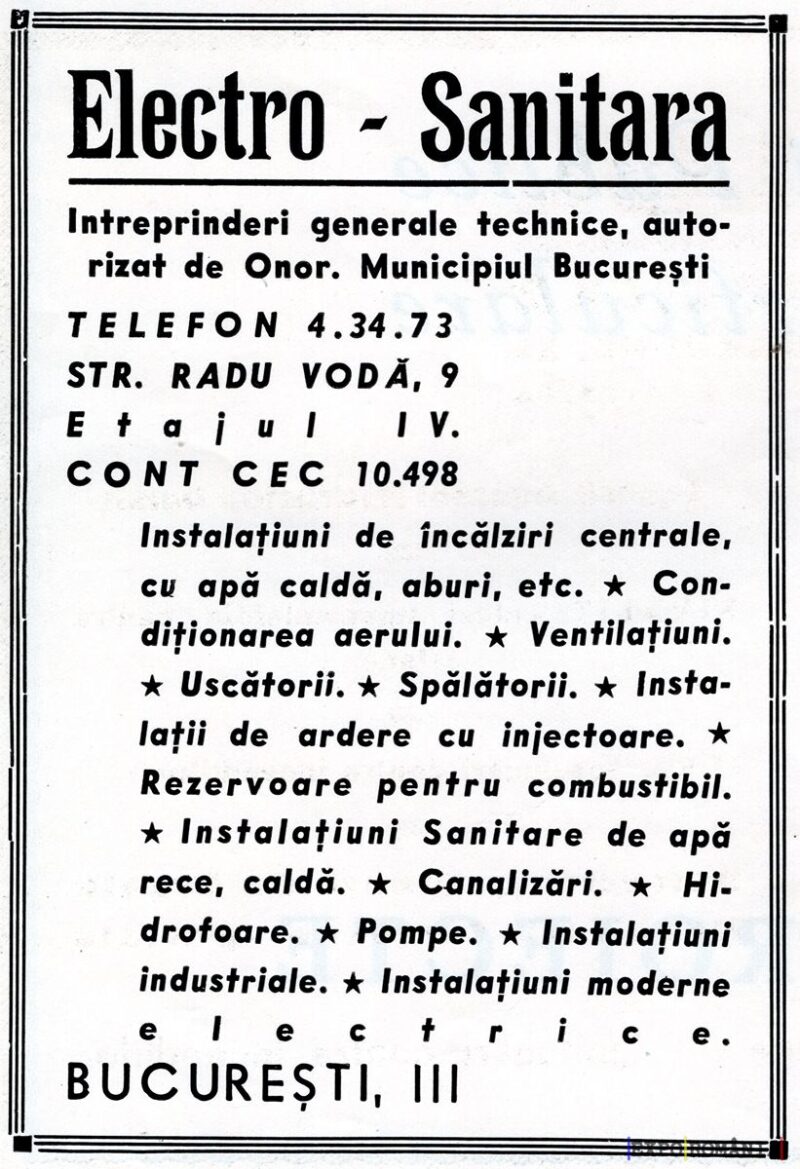 Servicii de instalații electrice și sanitare în București