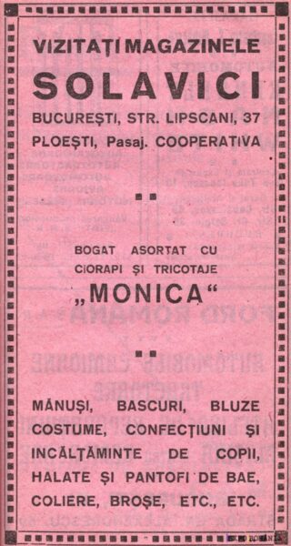 Magazinele Solavici: Asortiment variat de îmbrăcăminte