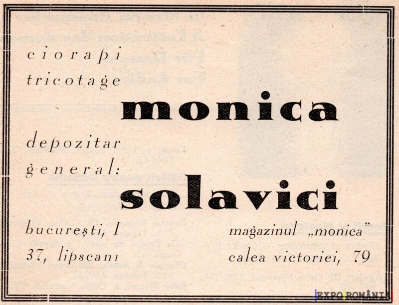 Advertisment pentru ciorapi și tricotaje