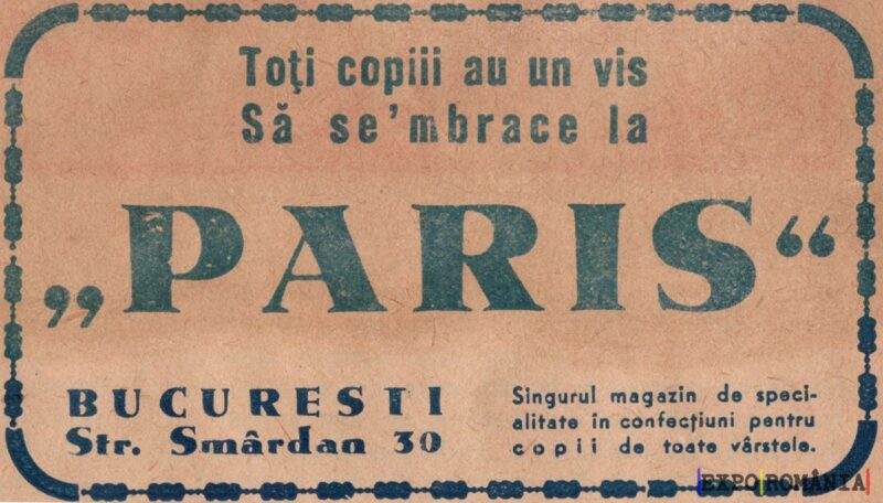 Visul copiilor la Paris în București