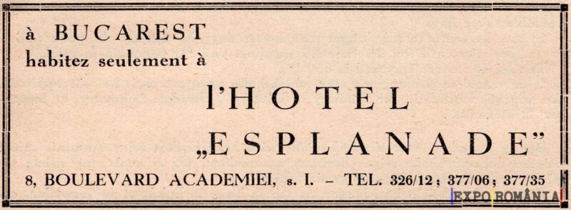 Hotel Esplanade din București.