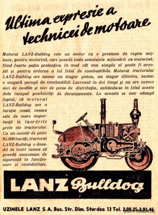 Tehnologia avansată a tractorului LANZ-Bulldog