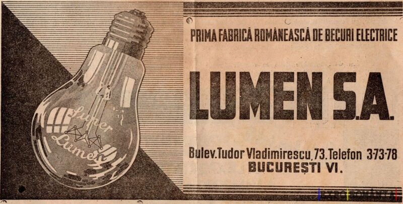 Prima fabrică de becuri electrice din România