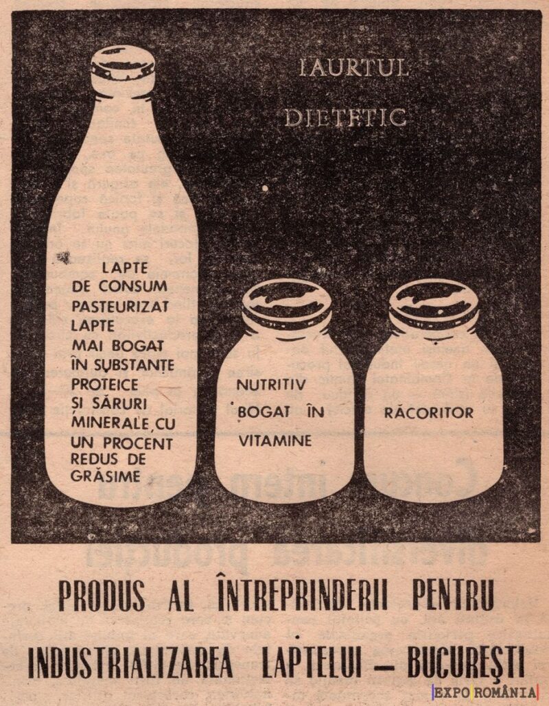 Iaurt dietetic și lapte pasteurizat