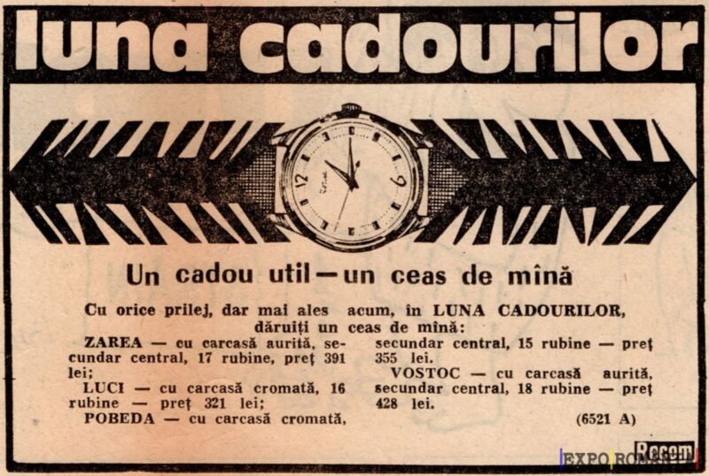 Ceasuri de mână în luna cadourilor