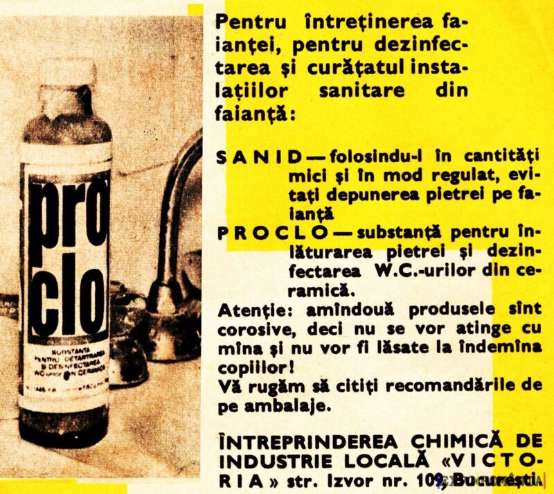 Produse pentru întreținerea instalațiilor sanitare