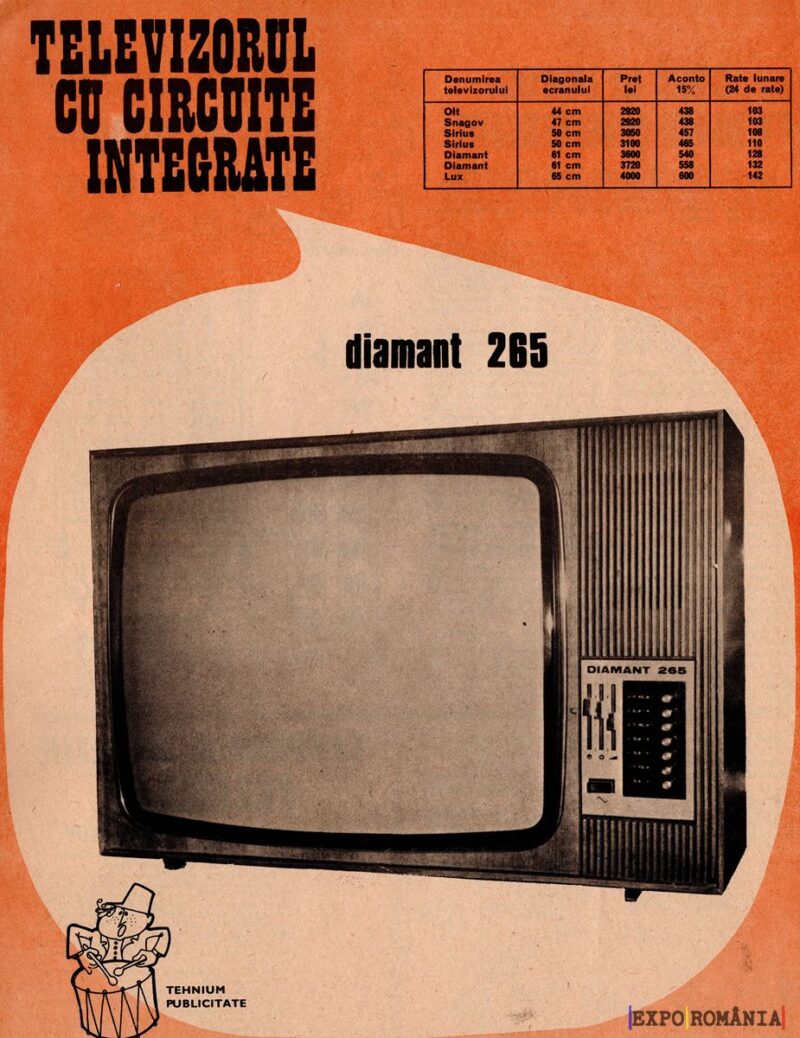 Televizor cu circuite integrate Diamant 265