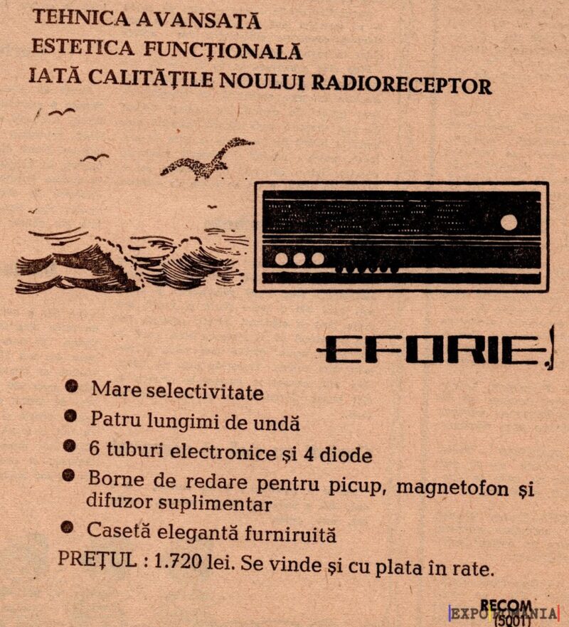 Radioreceptor Eforie: calitate și estetica funcțională