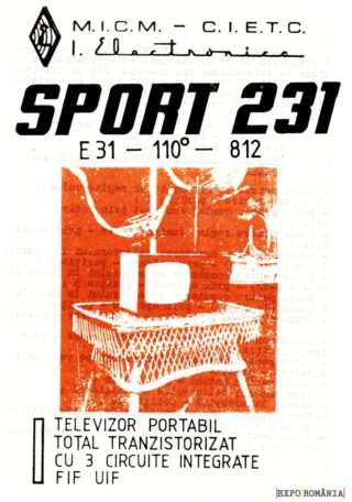 Televizor portabil Sport 231 din anii '70
