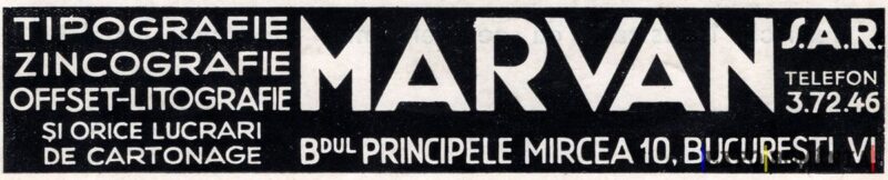 Tipografie și zincografie MARVAN