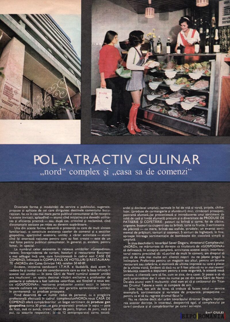 Complex culinar modern în nordul orașului