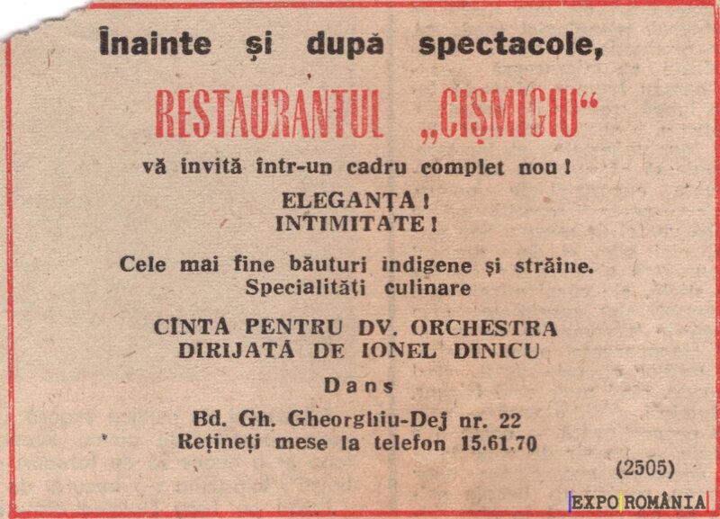 Eleganță și intimitate la Restaurantul Cismigiu