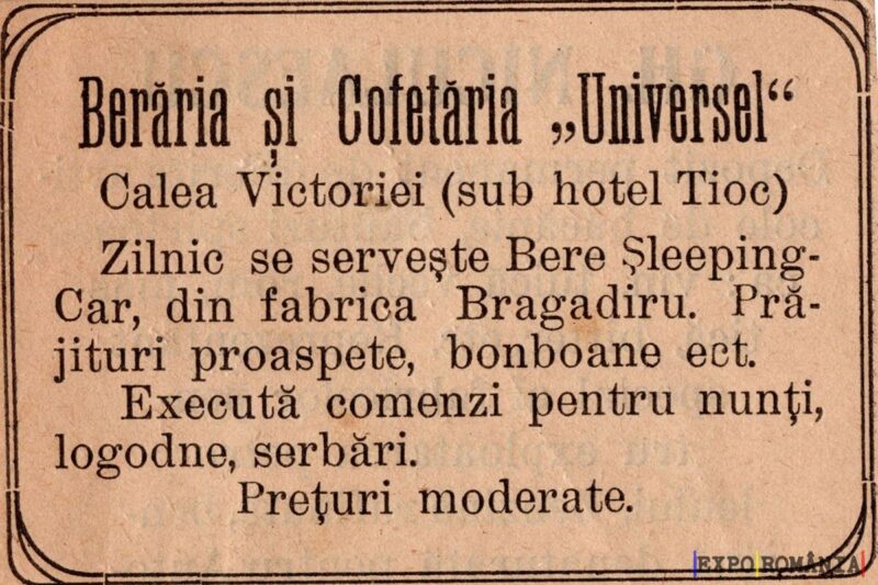 Berăria și Cofetăria Universel din Calea Victoriei