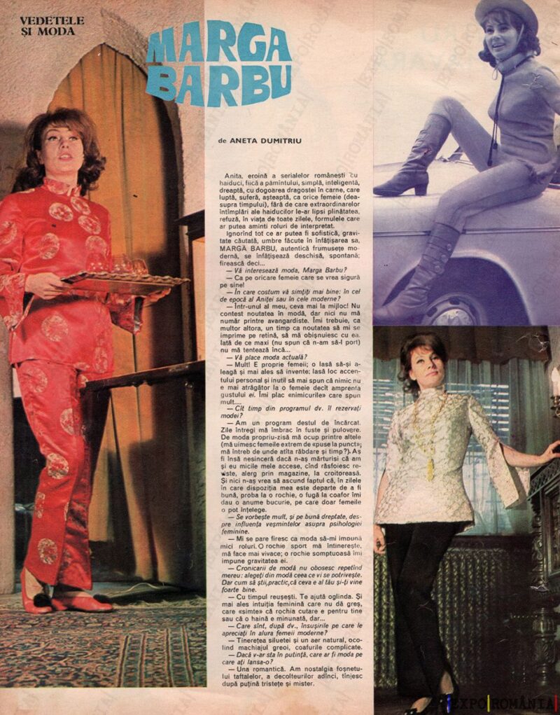 Interviu cu actrita Marga Barbu  -  anii '60 - 0006