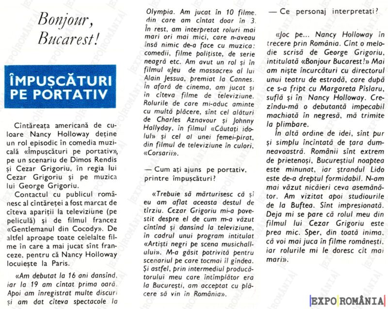 Interviu cu actrita Americana Nancy holloway  -  anii '70 - 0026