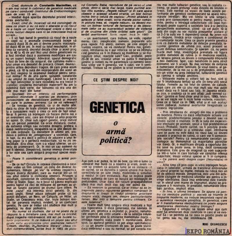 Interviu cu cercetatorul Constantin Maimilian  -  anii '70 - 0039