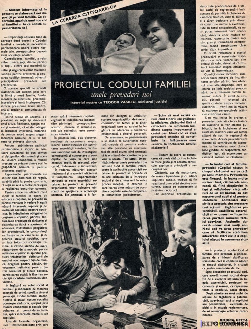 Interviu cu ministrul justitiei Teodor Vasiliu  -  anii '70 - 0083