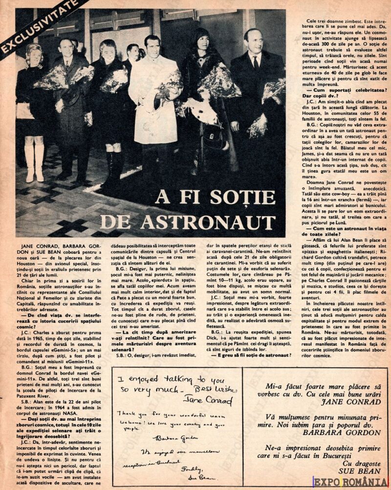 Interviu cu sotiile astronautilor americani ajunsi pe luna  -  anii '70 - 0101