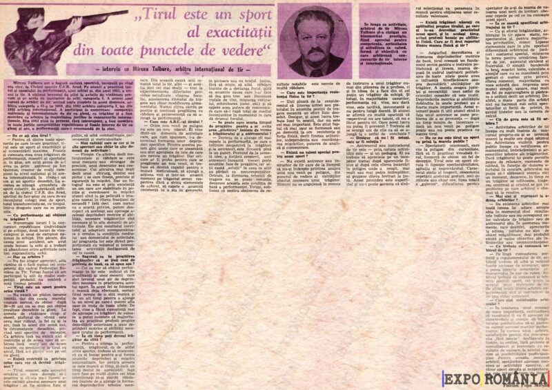 Interviu cu arbitrul Mircea Tulbure  -  anii '80 - 0110