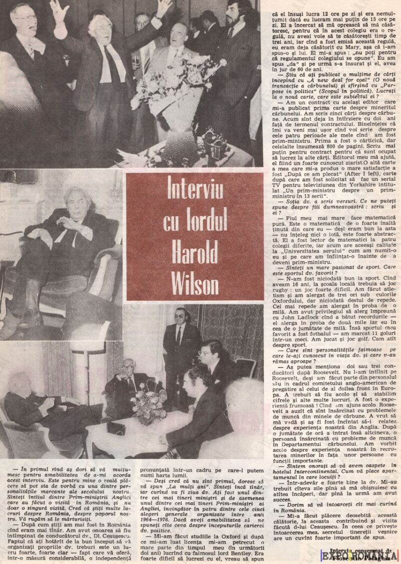 Interviu cu lordul Harold Wilson  -  anii '80 - 0124