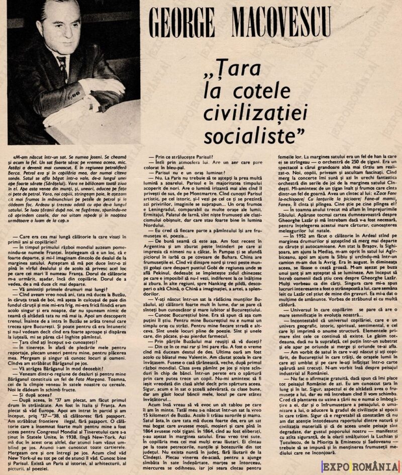 Interviu cu ministrul George Macovescu  -  anii '80 - 0127