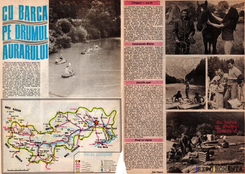 Cu barca pe drumul Aurarului