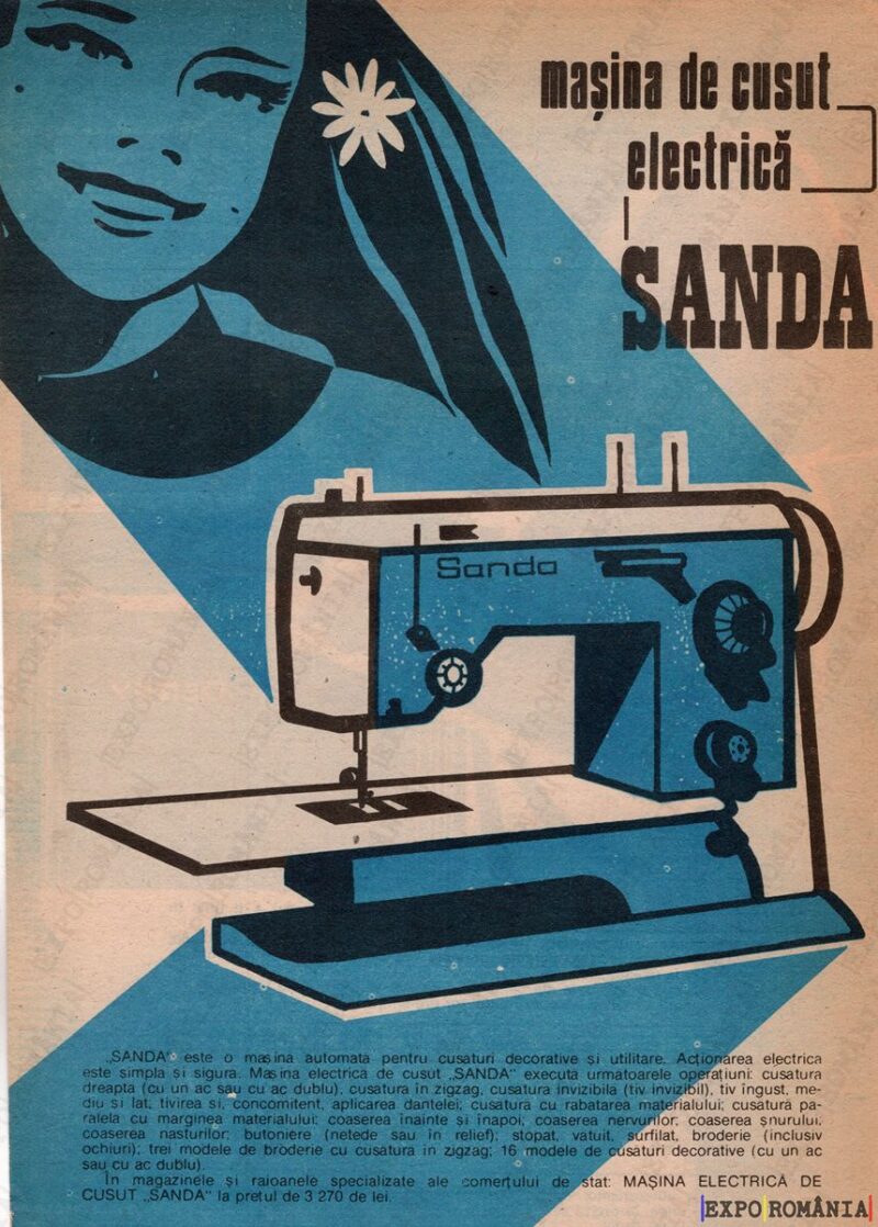 Mașina de cusut electrică Sanda