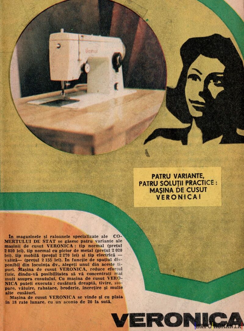 Mașina de cusut Veronica - soluții practice pentru toți