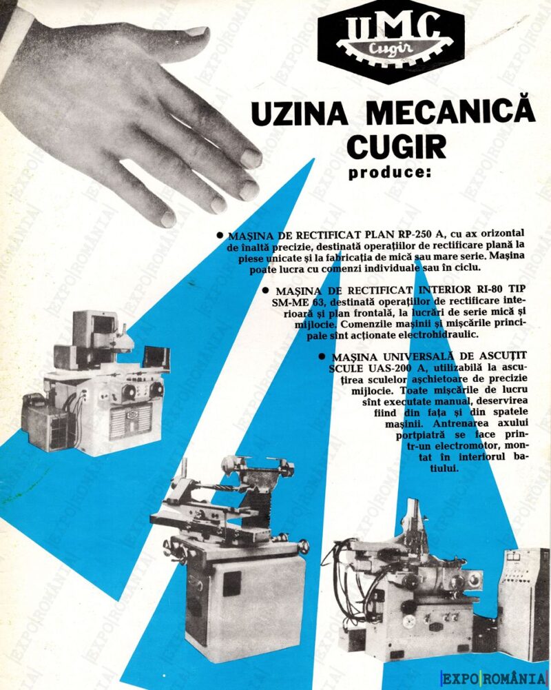 Produse și mașini ale uzinei mecanice Cugir