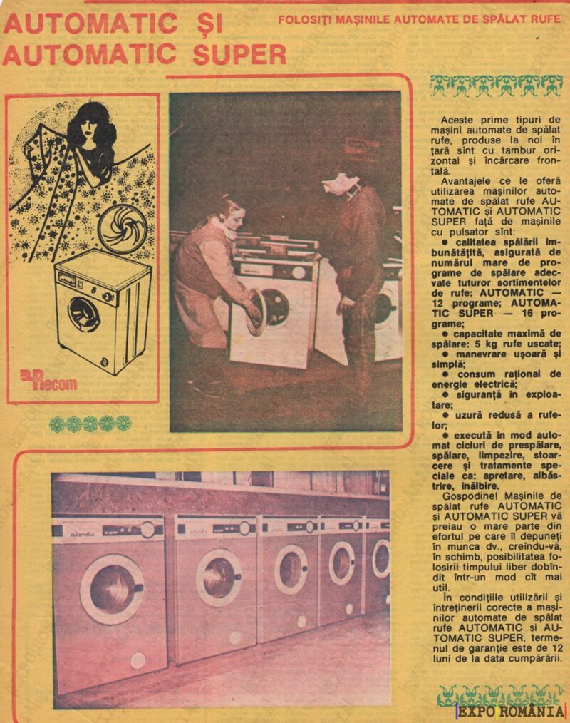 Evoluția mașinilor de spălat automate