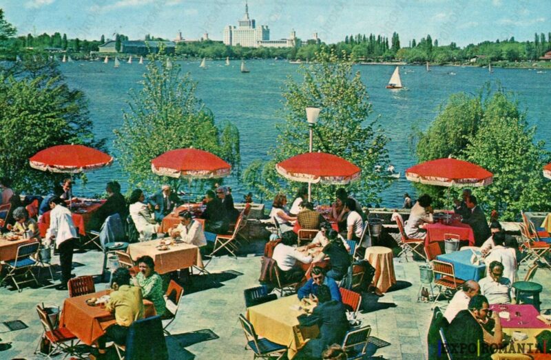 Carte poștală Herastrau Terasa - anii '80