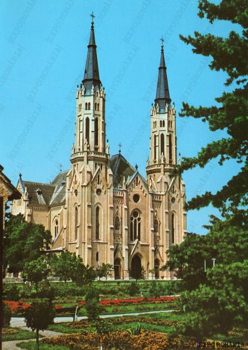 Carte poștală Vinga Biserica Catolica - anii '70 - 01