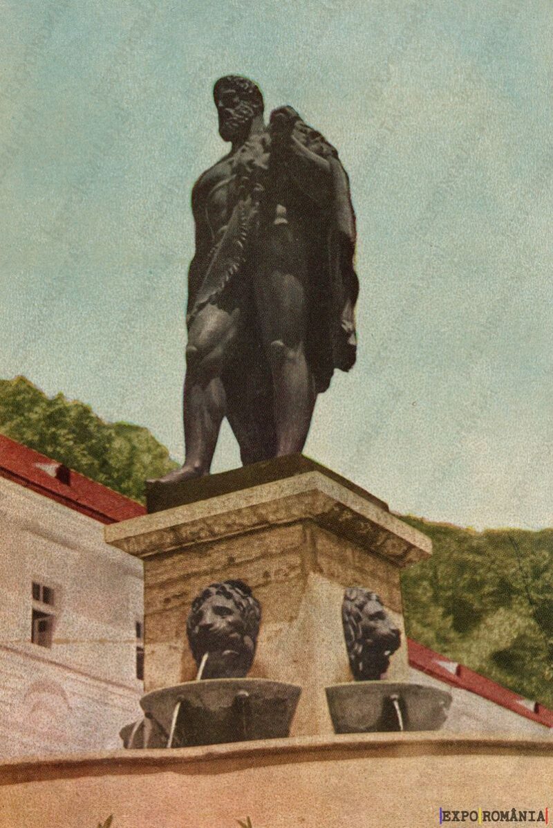 Carte poștală Baile Herculane Statuia Lui Hercules - anii '60