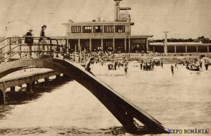 Carte poștală Mamaia Podul - anii '50 - 01