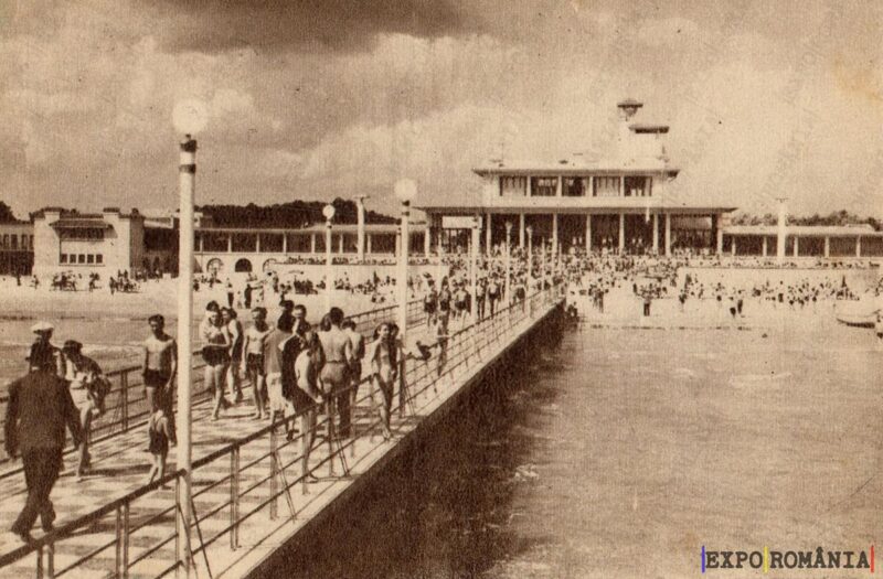 Carte poștală Mamaia Podul - anii '50 - 02