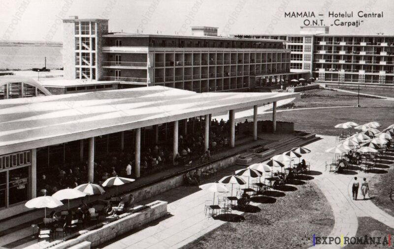 Carte poștală Mamaia Hotel Central - anii '60