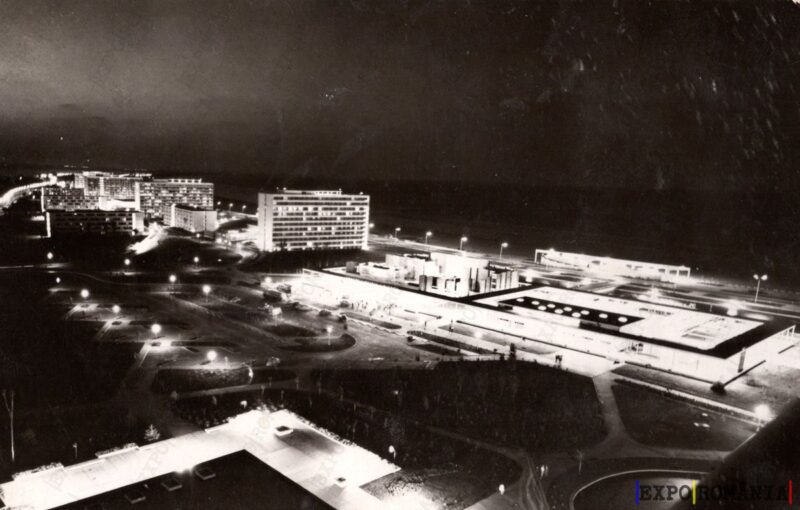Carte poștală Mamaia Hotel Perla--anii '60