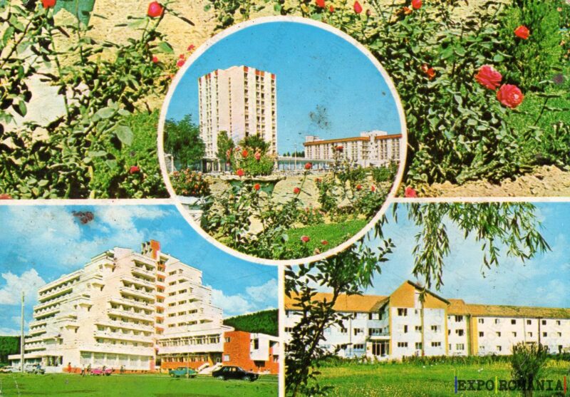 Carte poștală Covasna Hotel Cerbu Hotel Covasna Sanatoriul UGSR - anii '80