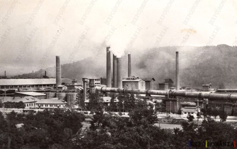 Carte poștală Fieni Fabrica de Ciment - anii '60