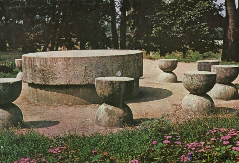 Carte poștală Targu Jiu Brancusi Masa Tacerii - anii '60