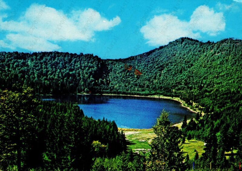 Carte poștală Baile Tusnad Lacul Sfanta Ana - anii '70