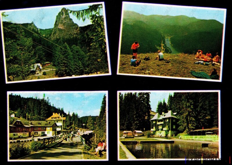 Carte poștală Lacul Rosu Cheile Strandul - anii '70