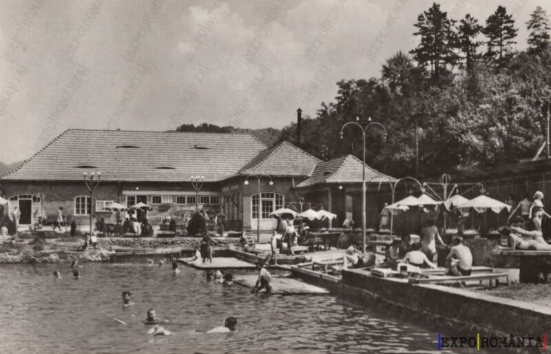 Carte poștală Praid Baile Sarate - anii '70