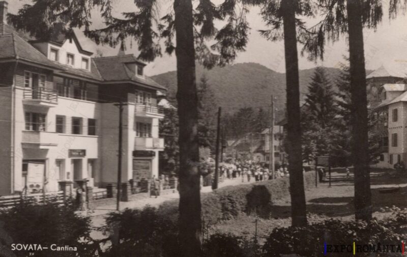 Carte poștală Sovata Cantina - anii '60