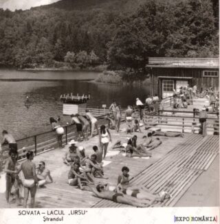 Carte poștală Sovata Lacul Ursu - anii '60 - 01