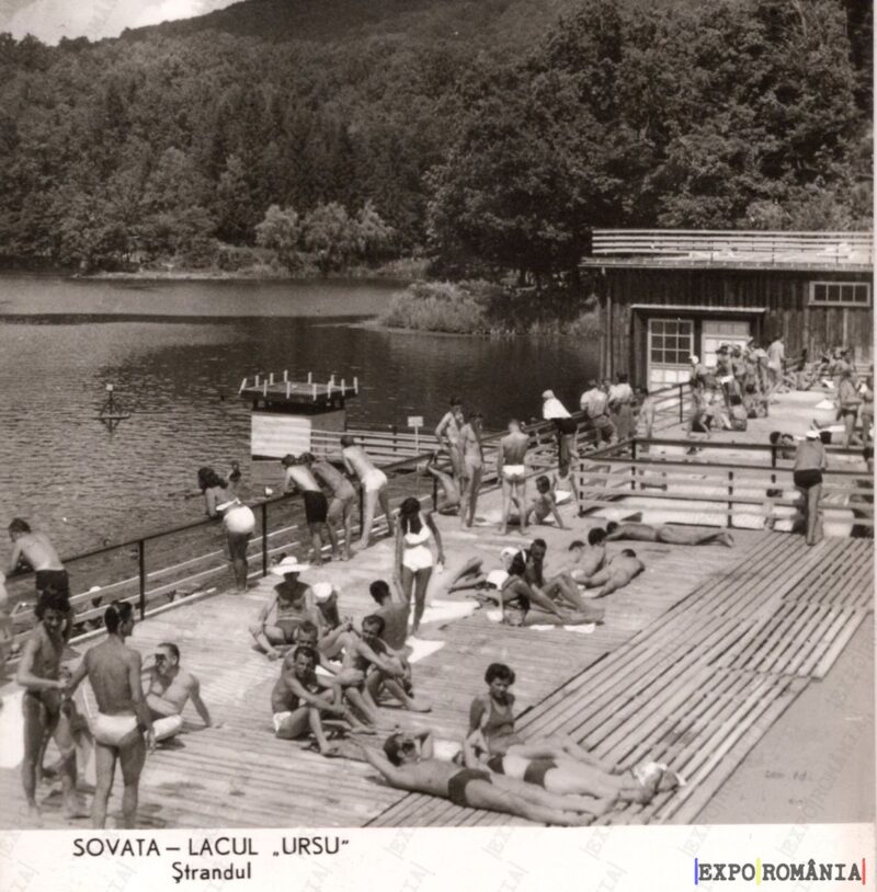 Carte poștală Sovata Lacul Ursu - anii '60 - 01
