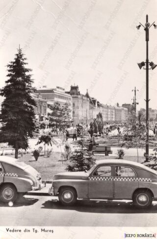 Carte poștală Targu Mures Taximetre - anii '60