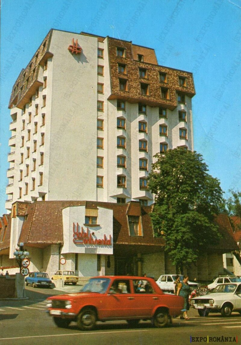 Carte poștală Targul Mures Hotel Continental - anii '60