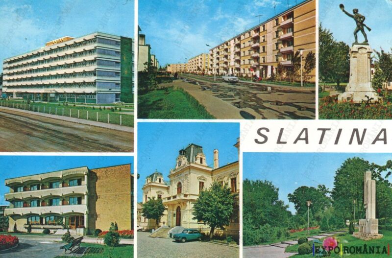 Carte poștală Slatina - anii '60 - 02